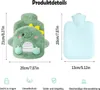 Wärmflasche,Wärmflasche mit Bezug Flauschig,Abnehmbare und Produktbild-Vorschau 2