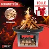 HEAT Feuerschale Fresvik Ø80 cm mit Holzlagerung Produktbild-Vorschau 3
