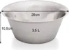 Schüssel konisch - Edelstahl - ø28cm - H: 10,5cm - Inhalt: 3,5 Liter Anteprima dell’immagine prodotto