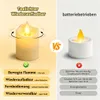 12er LED-Teelichter mit schwankender Flamme–Aufladbare LED Produktbild-Vorschau 2