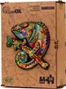Holzpuzzle Chamäleonpuzzle Buntes Puzzleset A3 Dekoration Produktbild-Vorschau 10