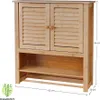 Badezimmerschrank hängend - Bambus holz - Hängender Schrank Produktbild-Vorschau 2