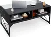 COSTWAY Table basse LED brillante, table basse en marbre Voir les images du produit 1