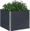 vidaXL Lit surélevé Anthracite 100 x 100 x 77 cm Acier Voir les images du produit 4