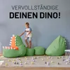 LUMALAND Animal Line Kindersitzsack Dino - Pastell Grün Produktbild-Vorschau 3