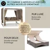 Blumfeldt Bain de Soleil Double, Transat Jardin Exterieur 2 Voir les images du produit 6