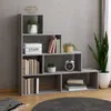 Stufenregal in Beton Raumteiler Bücherregal 114 x 114 x 30 Produktbild-Vorschau 1