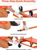 A three-step assembly guide for a transport cart. Podgląd zdjęcia produktu