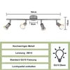 ZMH LED Faretto da soffitto orientabile GU10 Argento lucido Anteprima dell’immagine prodotto 2