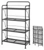 COSTWAY Blumenregal Metall, klappbares Pflanzenregal mit 4 Produktbild-Vorschau 1