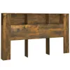 vidaXL Kopfteil mit Ablagen Räuchereiche 180x18,5x104,5 cm Produktbild-Vorschau 9