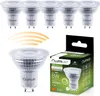 A product shot of multiple LED light bulbs and a single bulb with its packaging. Produktbild-Vorschau