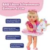 MGA BABY born Schwimm-Set Einhorn 43cm Náhľad obrázku produktu 5