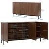 Sideboard Kommode mit 3 Türen & 3D-Wellendesign Anrichte Produktbild-Vorschau 14