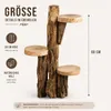 formano Deko-Ständer 60 cm Naturholz mit 3 Ablageflächen Produktbild-Vorschau 4