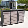 Metall Mülltonnenbox 3er Mülltonnenverkleidung 196 x 118 cm Produktbild-Vorschau 2