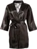 Spitzen-Kimono aus Satin mit Blumenmuster S/M Produktbild-Vorschau 4