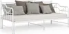 vidaXL Ausziehsofa Bettgestell Weiß Metall 90x200 cm Produktbild-Vorschau 4