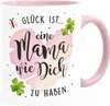 Kaffee-Tasse Spruch Glück ist eine Mama wie dich zu haben Produktbild-Vorschau 1
