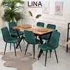 Lina® Elisia Esszimmerstuhl im modernen Design - Samt - Produktbild-Vorschau 3