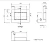 Technical drawings and dimensions of a building product. Voir les images du produit
