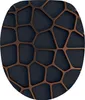 A close-up view of a toilet seat with a mesh pattern. Náhled obrázku produktu