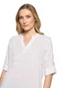 Damen Casual Bluse gestreift mit V-Ausschnitt und 3/4 Arm, Produktbild-Vorschau 6
