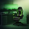 ML-Design Gaming Stuhl mit Fußstütze, Schwarz-Grün aus Produktbild-Vorschau 8
