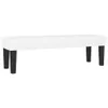 A white bench with black legs on a white background. Produktbild-Vorschau
