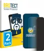 Product packaging for screen protectors, showing the packaging and two example screen protectors on phones. Produktbild-Vorschau