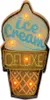 Enseigne métallique RETRO LED Ice Cream enseigne grande Voir les images du produit 1