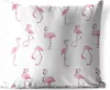 MuchoWow® Outdoor Kissen - Muster mit rosa Flamingos - Produktbild-Vorschau 1
