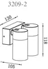 GLOBO 3209-2, Aluminium, Kunststoff, I, IP44, GU10, 35 W, Produktbild-Vorschau 7