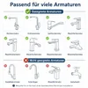 1080° Drehbarer Wasserhahn Aufsatz mit Spritzfilter – Produktbild-Vorschau 7