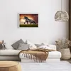 Gerahmtes Poster - Weißer Rahmen - Pferd Tier Wiese - 70x50 Produktbild-Vorschau 7