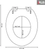 Premium MDF Toilettensitz WC-Sitz mit Absenkautomatik Produktbild-Vorschau 3