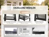 MEXO Gartenlounge-Set Aluminium Garten Essgruppe für 6 Produktbild-Vorschau 2