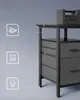 Stůl VASAGLE ve tvaru L, s elektrickými zásuvkami, LED Náhled obrázku produktu 8