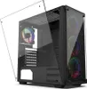 Krux LEDA ATX Tower Schwarz Produktbild-Vorschau 1