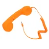 An orange retro-style telephone handset with a coiled cord and a 3.5mm jack. Náhled obrázku produktu