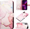 iPhone XR Hülle, Marmor Motiv Kunstleder Tasche Wallet Produktbild-Vorschau 1