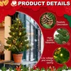 VA-Cerulean 2x Mini Künstlicher Weihnachtsbaum 76 cm mit Produktbild-Vorschau 3