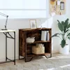 vidaXL Libreria in rovere fumé 80x31x74,5 cm Materiale a Anteprima dell’immagine prodotto 3