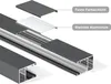 Fliegengitter Rollo Fenster 104x130cm dunkelbraun Produktbild-Vorschau 8