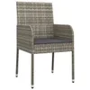 A single outdoor chair with a cushion, presented on a white background. Produktbild-Vorschau