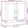vidaXL Regał na książki czarny imitacja dębu 82,5 x 30,5 x Podgląd zdjęcia produktu 8