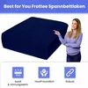 Spannbettlaken Frottee Marineblau 70x160 cm mit Gummizug – Produktbild-Vorschau 2