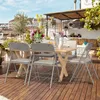 Klappstuhl 2er Set Lounge-Sessel mit Polster Besuchersstuhl Produktbild-Vorschau 5