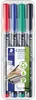 Staedtler Lumocolor 313 WP4, Černá, Modrá, Zelená, Červená, Náhled obrázku produktu 5
