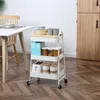 HOMCOM Küchenwagen Küchenregal Servierwagen Produktbild-Vorschau 2
